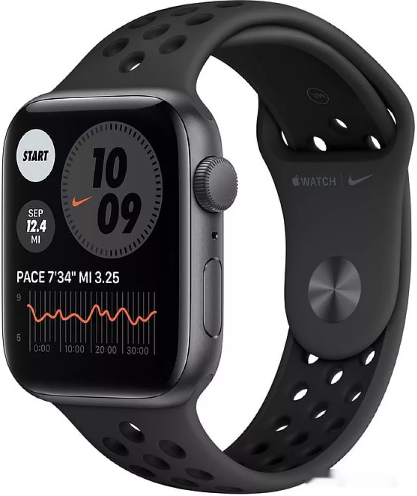Умные часы Apple Watch SE Nike 44mm Aluminum Space Gray (MYYK2) - фото